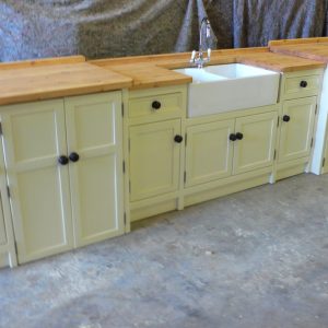 Bs 37 Extra Large Double Butler Sink Unit with Appliance Cupboards