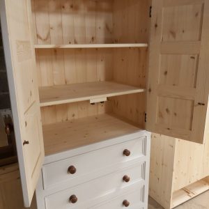 L25 Handmade Solid Pine Pantry Cupboard/Linen Press