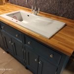 BS97 Sink/Appliance Unit, Painted in ‘Stiffkey Blue’ with Chrome Hinges and Knobs