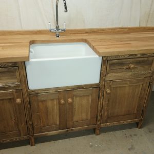 BS102 waxed finish sink/appliance unit