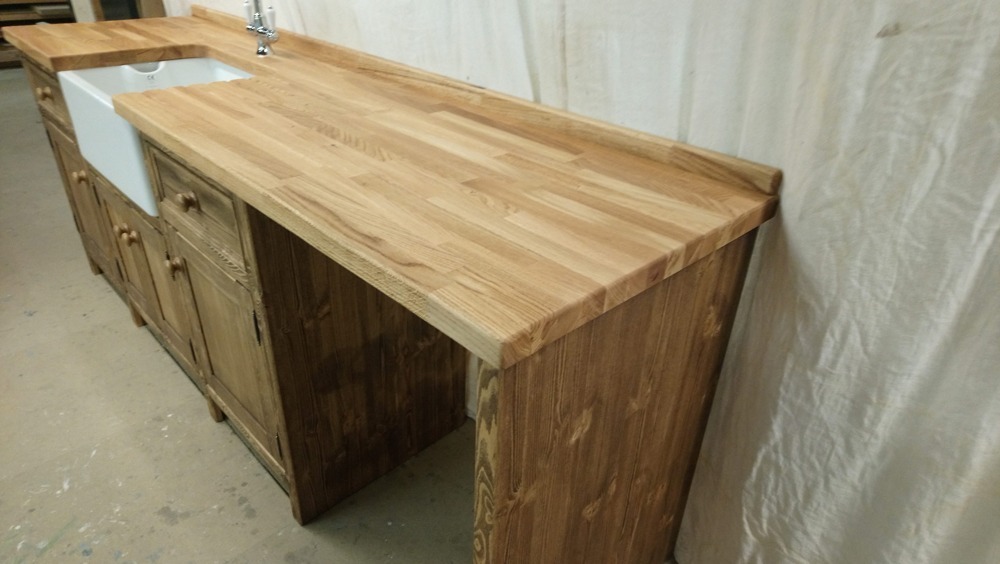 BS102 waxed finish sink/appliance unit
