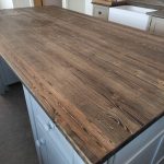 Kitchen Island With Storage And Two Recesses For Your Stools