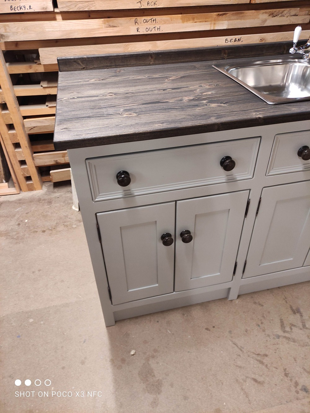 BS106 stainless steel sink/appliance unit