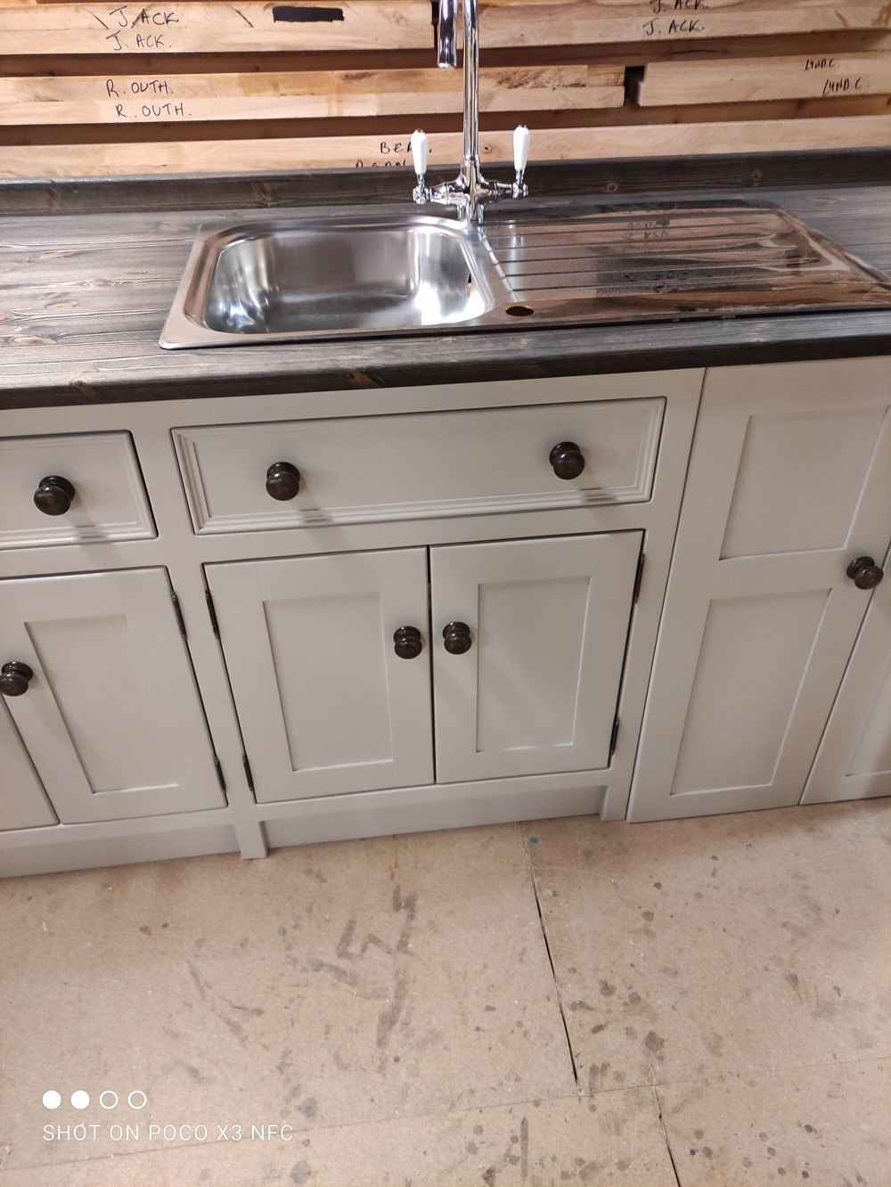 BS106 stainless steel sink/appliance unit