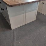T18 Freestanding Kitchen Island With Seating And Oak Worktop