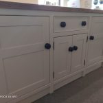 T18 Freestanding Kitchen Island With Seating And Oak Worktop