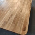 T18 Freestanding Kitchen Island With Seating And Oak Worktop