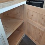 T18 Freestanding Kitchen Island With Seating And Oak Worktop