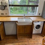 bs113 Sonya’s new sink unit,finished in ‘oak stain’
