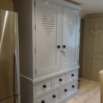L19 Huge Heart Motif Larder Cupboard