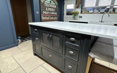 Steve and Audrey’s super cool new kitchen.
