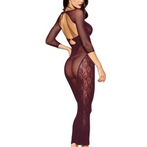 0523_2__43919_zoom Dreamgirl - Dreamgirl Women's Bodystocking Gown & Shrug - DG0523