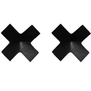 Coquette - Pasties- Cross Shaped Leather  - CQ1892