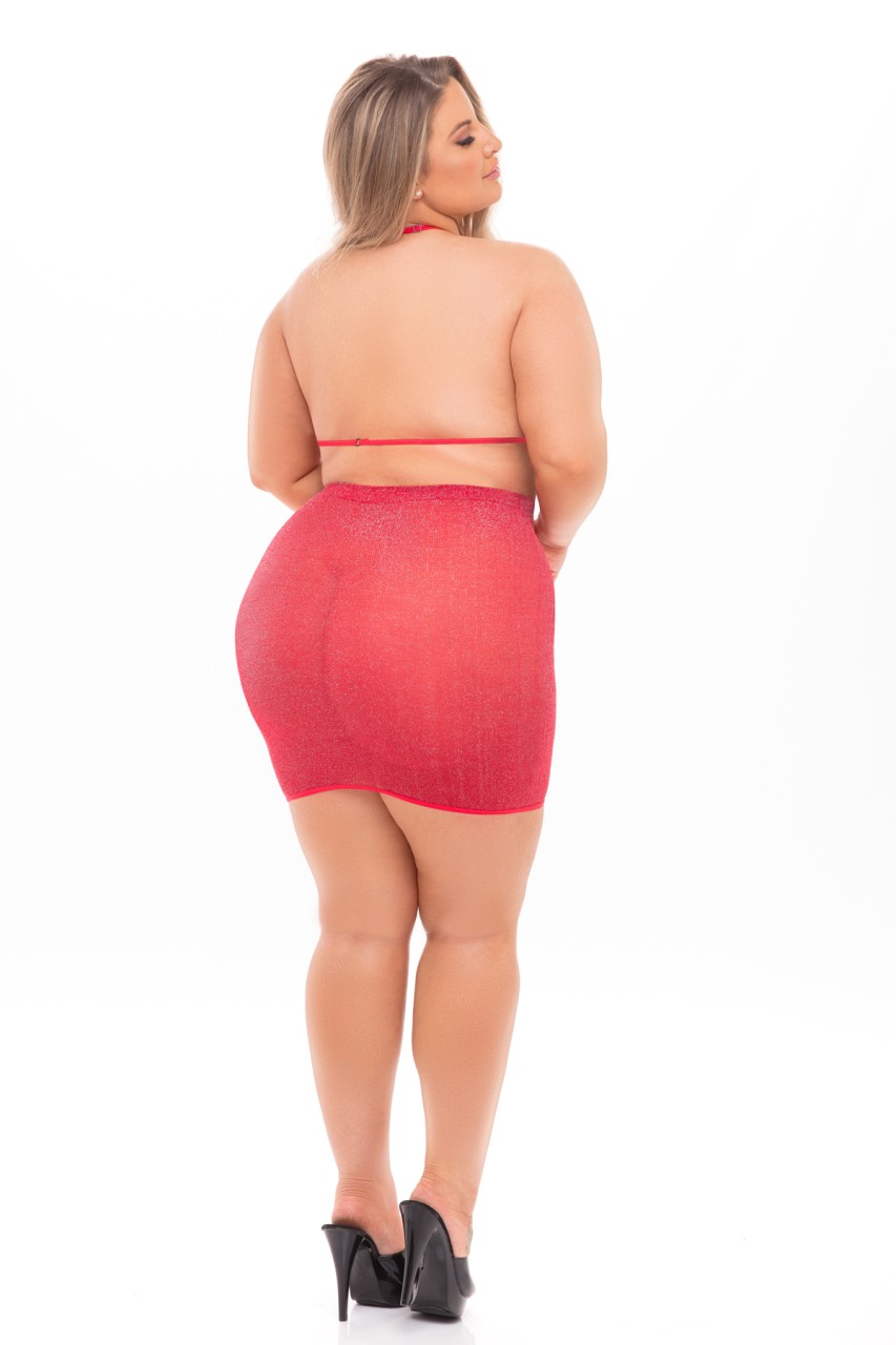 Black Cherry 2Pc Skirt Set - PL23089X - Image 3