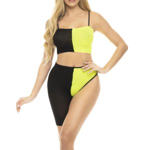 Pink Lipstick - Block You Out 2Pc Bandeau Set - PL23109