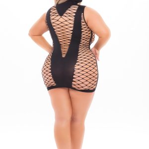 25112X-BLK-b__25967_zoom Masquerade Dress With Mask - PL25112X