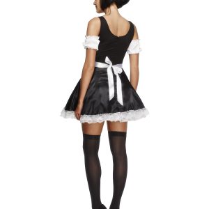 31212_B__74157_zoom Fever Flirty French Maid Costume, Black - FV31212