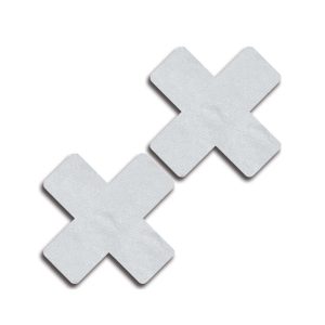 31511-WHIT-F__82734_zoom Set Of Solid Cross Pasties. - GL31511