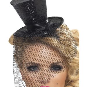 32927__91138_zoom Fever Mini Top Hat on Headband, Black - FV32927