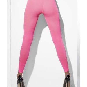 42719__34397_zoom Opaque Footless Tights, Neon Pink - FV42719