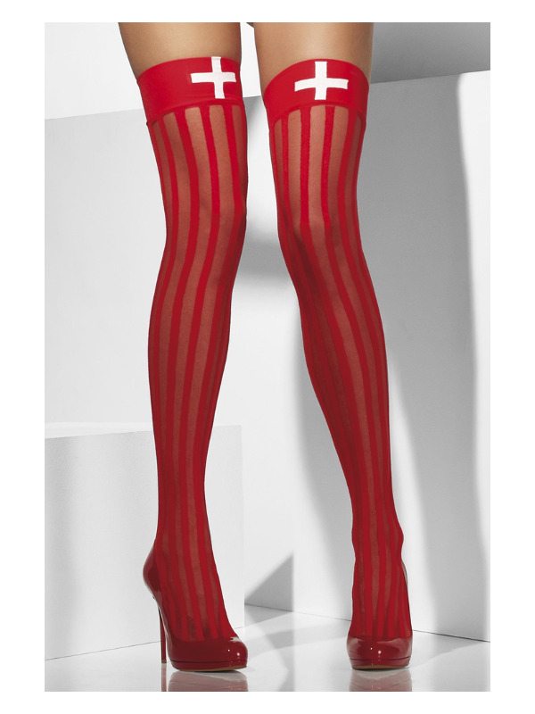 Sheer Hold-Ups, Red - FV42764