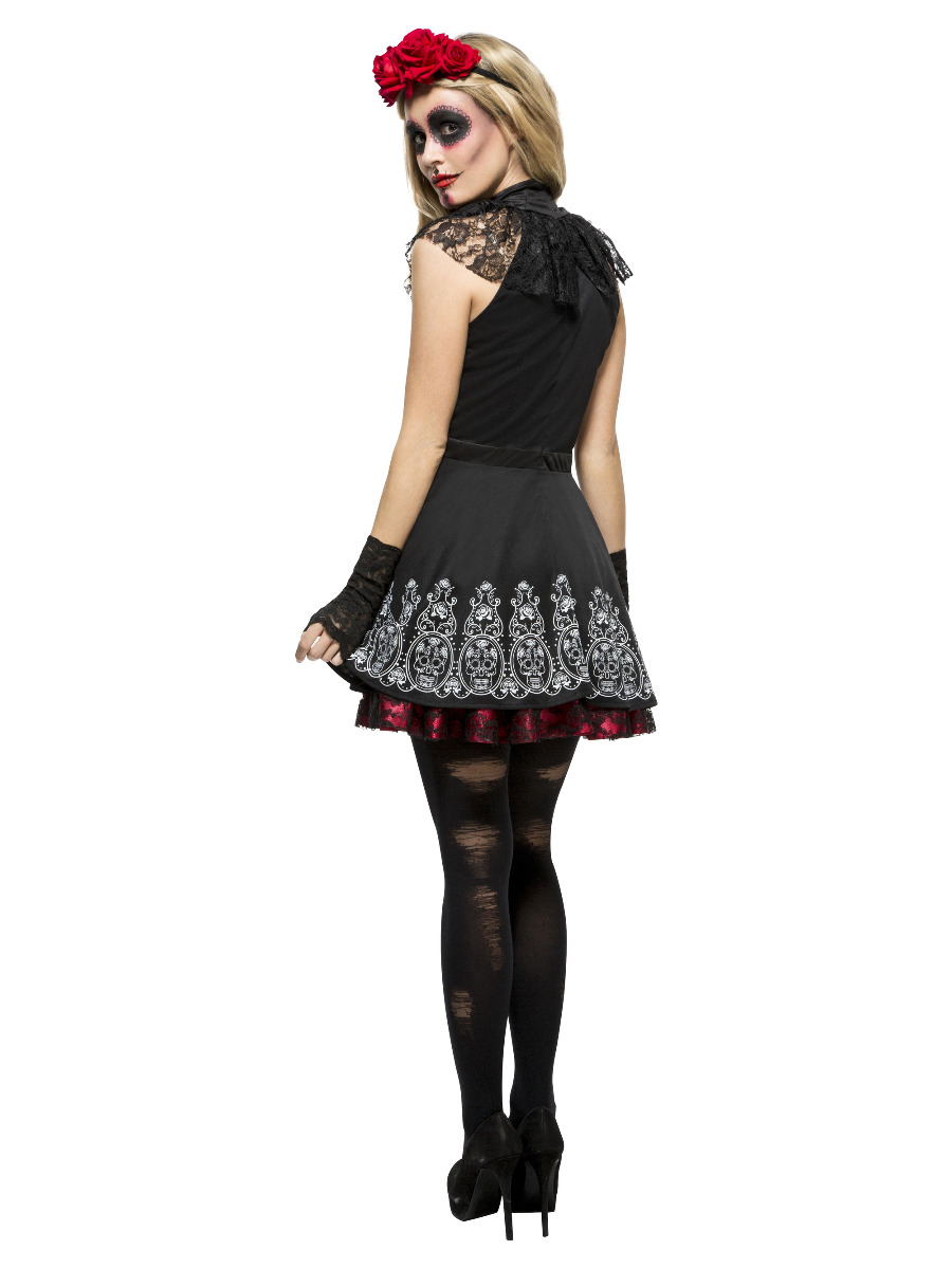 Fever Day of the Dead Costume, Black - FV44541