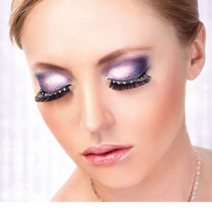 485_edit__69108_zoom Black-White Rhinestone Eyelashes - BE485