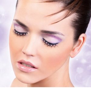 486_edit__90186_zoom Black-Baby Pink Rhinestone Eyelashes - BE486