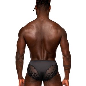 492-280BK_Back__24325_zoom Malepower - Bikini Solid Pouch - MP492280