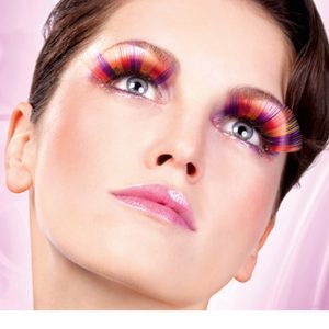 517_edit__56748_zoom Purple-Orange-Yellow Glitter Eyelashes - BE517