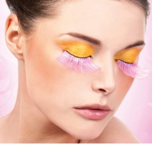 520_edit__68197_zoom Pink Glitter Eyelashes - BE520