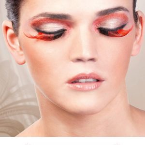 551_edit__52200_zoom Brown-Red Feather Eyelashes - BE551