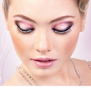 573_edit__07283_zoom Copy of Black-White Rhinestone Eyelashes - BE573