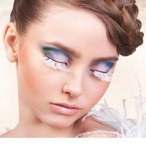 599_edit__65405_zoom White Feather Eyelashes - BE599