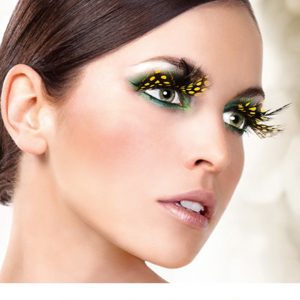 627_edit__43665_zoom Yellow Feather Eyelashes - BE627