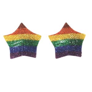 Coquette - Rhinestone Star Rainbow Pasty  - CQ7265