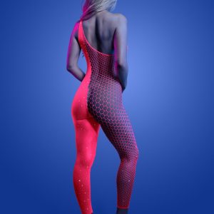 GL2554-BackProductImages-hires__78590_zoom Fantasy Lingerie - HYPERDRIVE UV reactive rhinestone knit asymetrical bodystocking - FL-GL2554