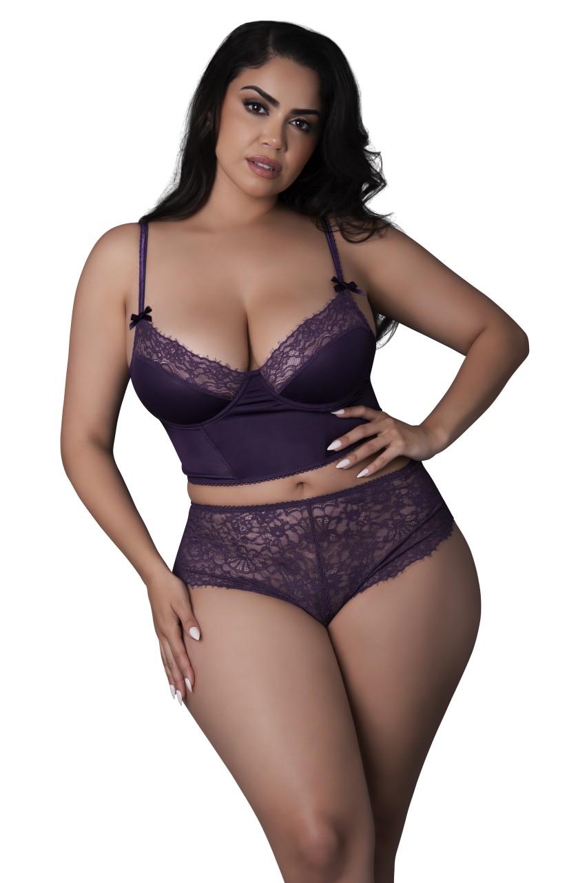 Exposed - Exposed Balconette Bustier & Cheeky Short - MSM391 - Image 3