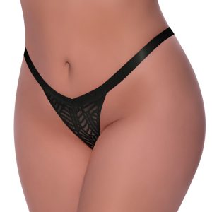 P405BLK_QS_Full_Length__04947_zoom Exposed - Split Crotch Thong - MSP405