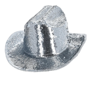 Screenshot_2024-08-06_164238__56881_zoom Fever Deluxe Sequin Cowboy Hat, Silver - FV53032